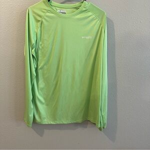 Columbia Green Long Sleeve Performance Shirt